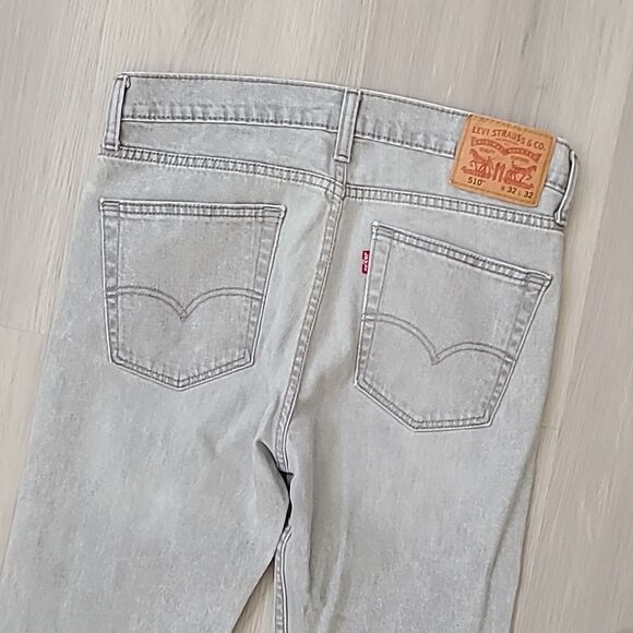 Levi's Gray Skinny Jeans 32x32 Men's Denim Pants Grunge Goth Classic Preppy - Picture 6 of 6